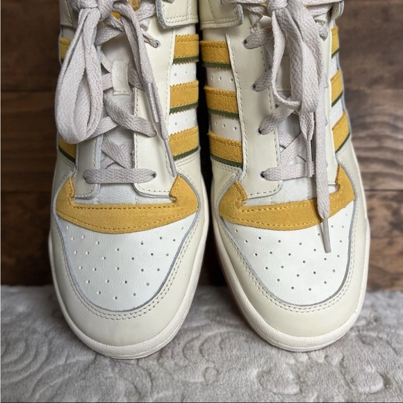 Adidas Men’s Forum Low Classic Originals Sz US 12 Cream/Bold Gold FZ6271 EUC - Picture 14 of 15